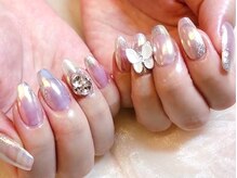 ネイルマジック 仙台一番町店(NAIL MAJIC)/オーロラ×バタフライネイル☆