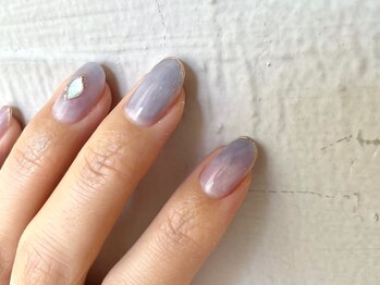 アメリアンドカシェット(Amelie&Cachette)/紫陽花ネイル:maika