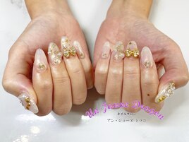 【自爪ネイル】ピンクネイル