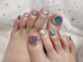 夏フットネイル，マグネット