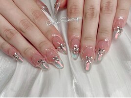 ミラーフレンチネイル