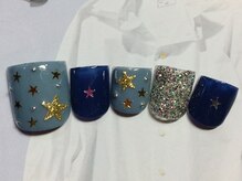 ネイルサロン リリオ(Nail Salon Ririo)/星☆フットネイル