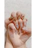 *hand*【他店オフ・甘皮ケア込】デザインネイル2時間コース ¥6000