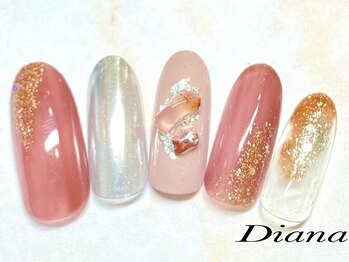 ディアナ ひたちなか高場店(DIANA)/定額ネイル　7,700円　A‐040