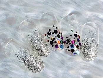 チェリーズネイル(Cherrys Nail)/ホロ ラメ クリア ネイル