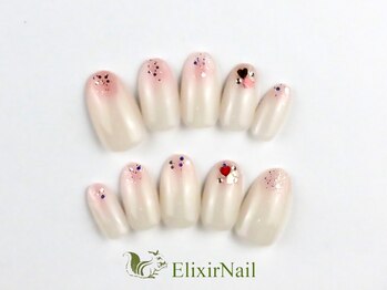 エリクサーネイル 新宿3丁目(Elixir Nail)/定額a シンプル/クーポン使用