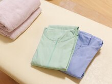 たまゆら鍼灸院の雰囲気（お着替えをご用意しております◎お気軽にお声がけください。）