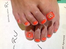アールユー RU beauty salon/FOOTネイルアート２本込み