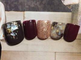 大人アートフットネイル