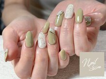 ネイルセッション(nail session)/ピスタチオなシンプルニュアンス