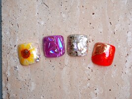 フット片方親指1本アートネイル