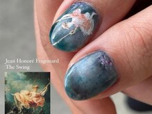 ネイル アトリエ コモード(nail atelier Comodo)/絵画ネイル [ブランコと少女]