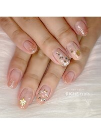 オフィスクリスマスネイル