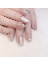 ピオニーネイル(peony nail)/パールフラワー