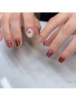 エンズネイル(O’s nail)/チェックネイル