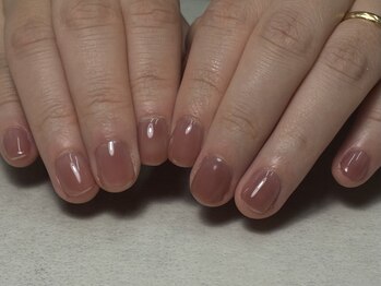 透け感ワンカラー