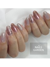 ネイルズガーデン(NAILS GARDEN)/秋ネイル×チェックネイル