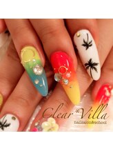 ネイルサロンクリアヴィラ(nail salon clear villa)/派手夏ネイル