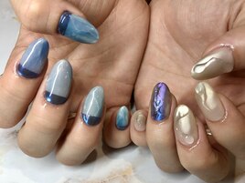 ジェルネイルミラーネイル