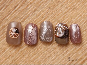 アイネイルズ 吉祥寺店(I nails)/バレンタインオレンジ[吉祥寺]