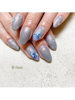 アールローズ(R-rose)/紫陽花ネイル ¥11880