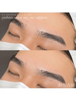 メメ サッポロ(me_me sapporo)/太め平行眉で優しげな印象に