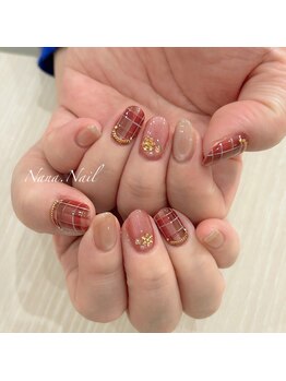 ナナネイル(Nana.Nail)/チェック×うる艶マグネット