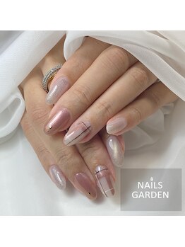 ネイルズガーデン(NAILS GARDEN)/チェックネイル