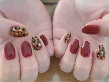 フーラネイル(fu-ra nail)/ヒョウ柄ネイル