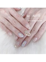 アジト(AZITO)/ミラーフラワーnail♪