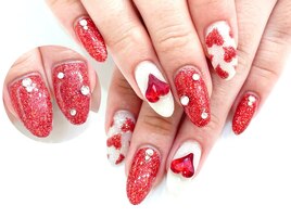 ジェル付け放題☆ハートストーン