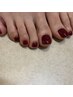 【foot nail】ワンカラー　10%OFF