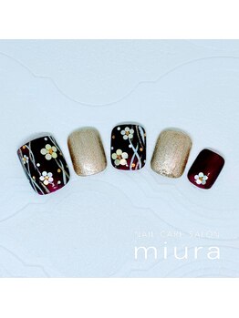 ネイルケアサロン ミウラ 井の頭通り店(miura)/2月フット定額アート