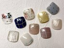 フット 親指アート