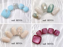 REVIA NAIL&EYELASH SALON　ジェルネイル/定額/フット/マツエク/フラットラッシュの雰囲気（パラジェル/マグネット/ワンホン/長さだし/フット/定額もあり◎）