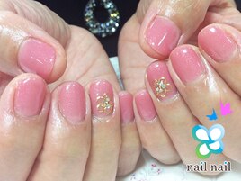 うるつや大人ピンクネイル♪