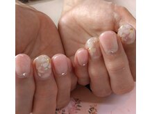 トータルサロン 白べぇーっ プラス/フラワーネイル☆