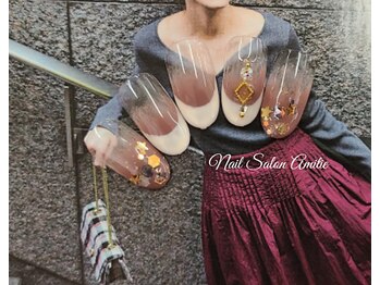 ネイルサロン アミティエ(Nail Salon Amitie)/フレンチ×キラキラnail*