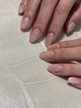 ユージューネイルルーム(UJU nail room)/うるちゅる春ベージュ