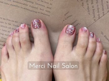 メルシー(Merci)/フットネイル★キラキラネイル