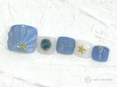 貝殻ネイル￥9000