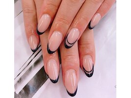 スカルプ+ジェルフレンチ