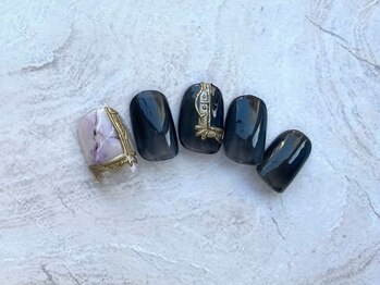 ゆびノさき イバラキシ(ibarakishi)/額縁ネイル