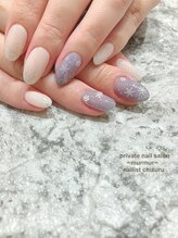 プライベート ネイルサロン マーマ(murmur)/雪の結晶ネイル