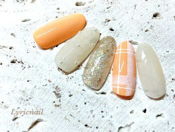 リリックネイル 本八幡店(LyricNail)/オレンジカラーがカワイイ