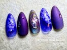 紫陽花ネイル
