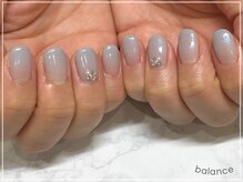 バランス 泉中央店(balance)/涼しげブルーネイル♪