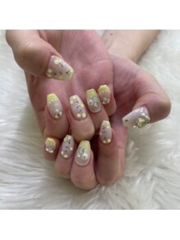 プリュム(Plume)/推のメンカラでさくらんぼネイル