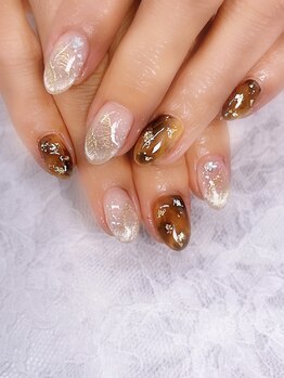 ディアリーネイル(Dearly Nail)/べっ甲ネイル