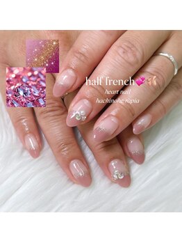 はあとねいる 八戸ラピア店/斜めフレンチネイル